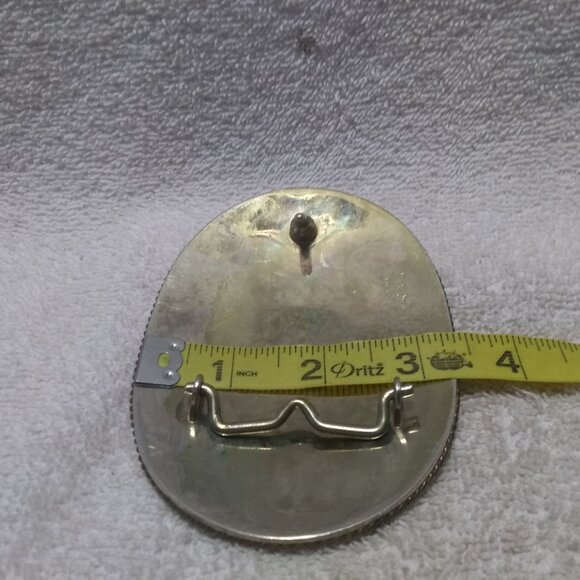 Montana Silversmiths Buckle Bull Rider Dual Gold Banners Nickel Great Vintage 2 - Picture 10 of 11